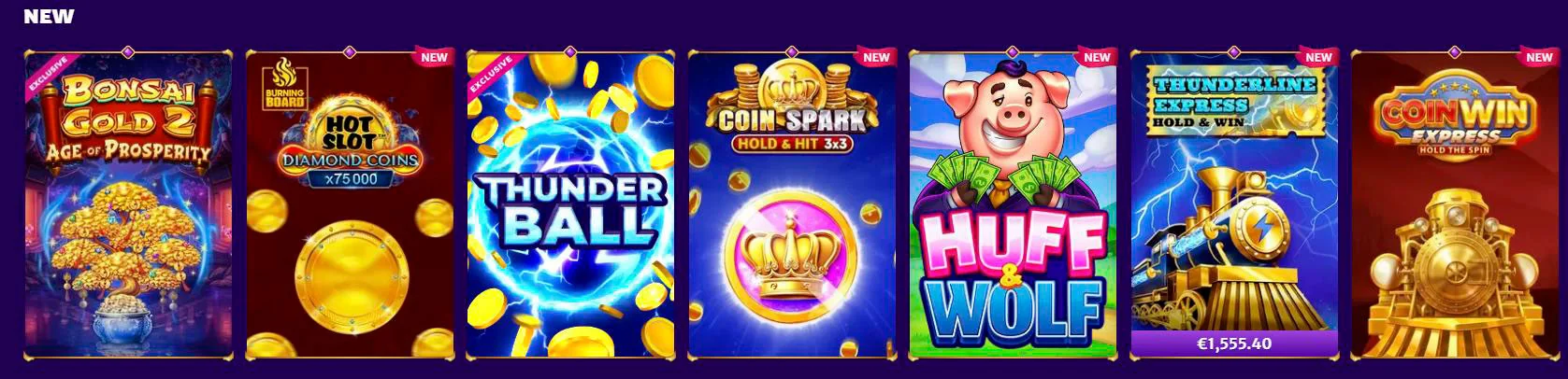 Bibliothèque de jeux de casino et fournisseurs